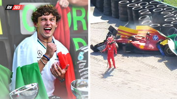 Charles Leclerc red flag crash scare as Kimi Antonelli crowned ‘King’