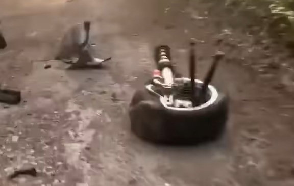 Verstappen crash screenshot