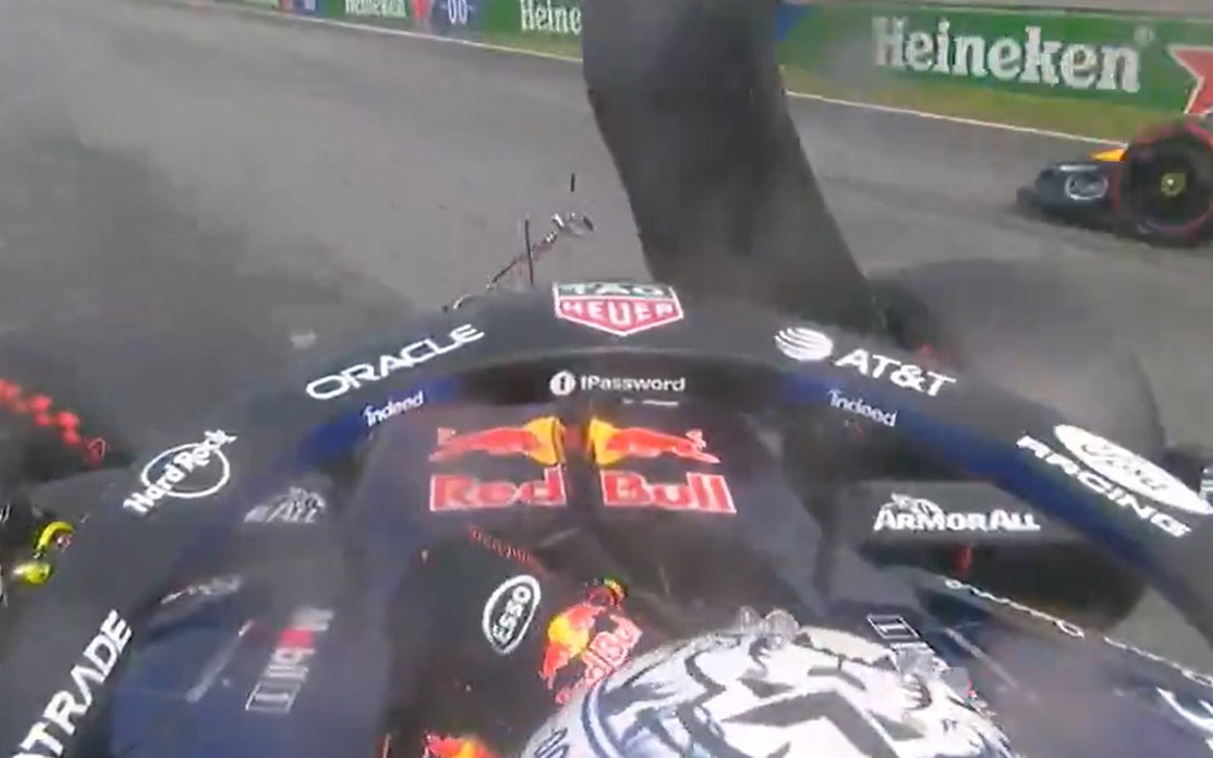 Verstappen crash screenshot