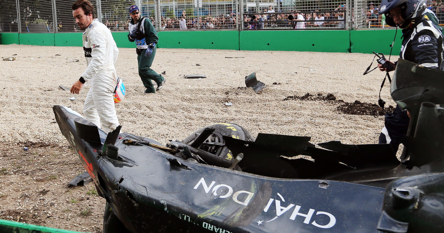 Throwback: Fernando Alonso injured in terrifying Australian GP airborne crash