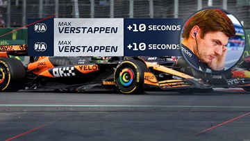 Verstappen hard gestraft in doldwaze Grand Prix