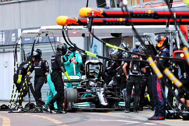 F1 Pitstop Valtteri Bottas Mercedes Monaco 2021