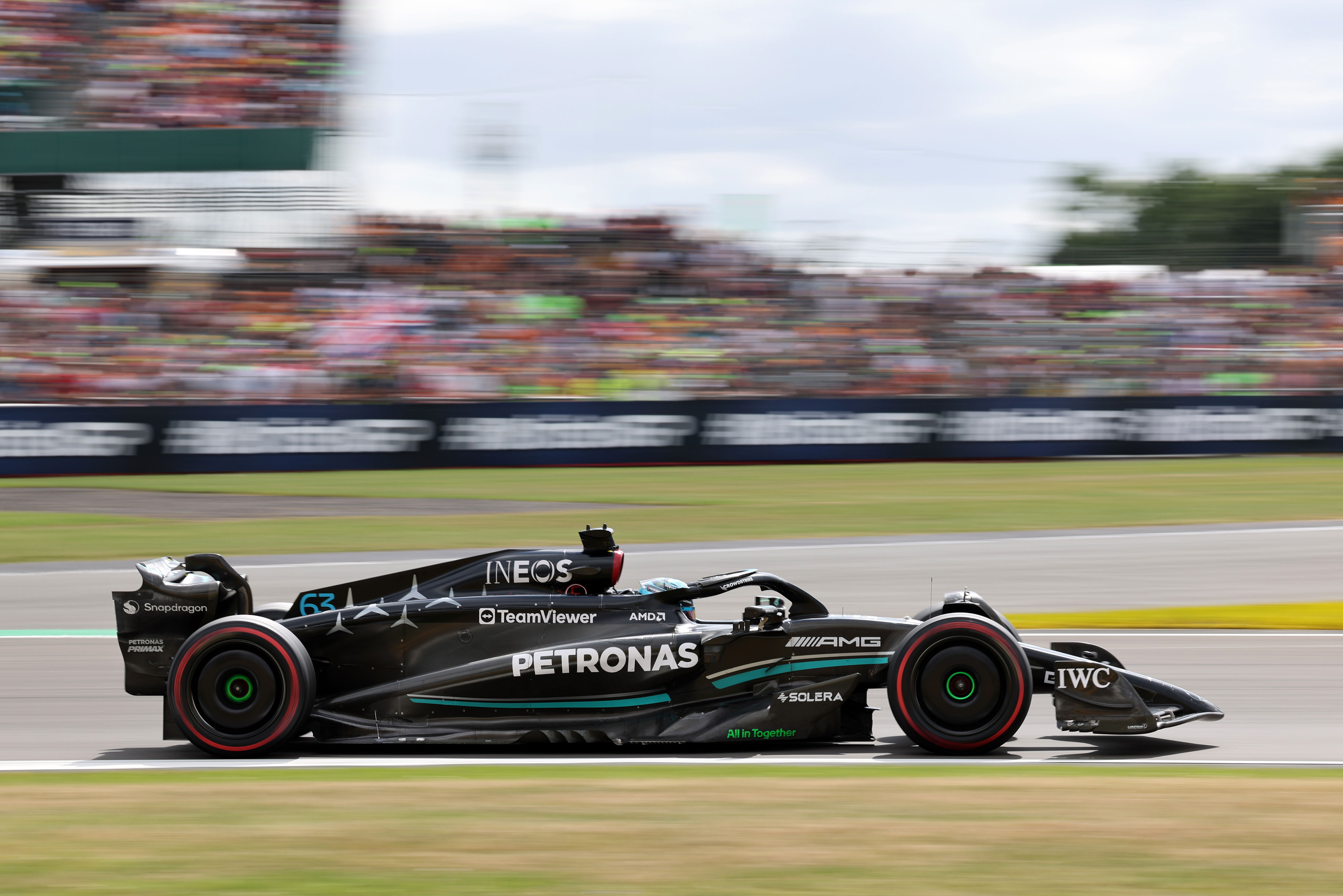 F1 Speed Trap George Russell Mercedes British GP 2023