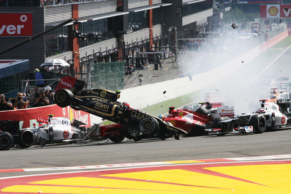 F1 crash Spa 2012 Romain Grosjean