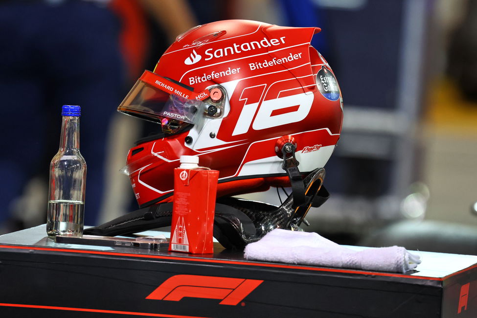 F1 helmet Charles Leclerc Ferrari