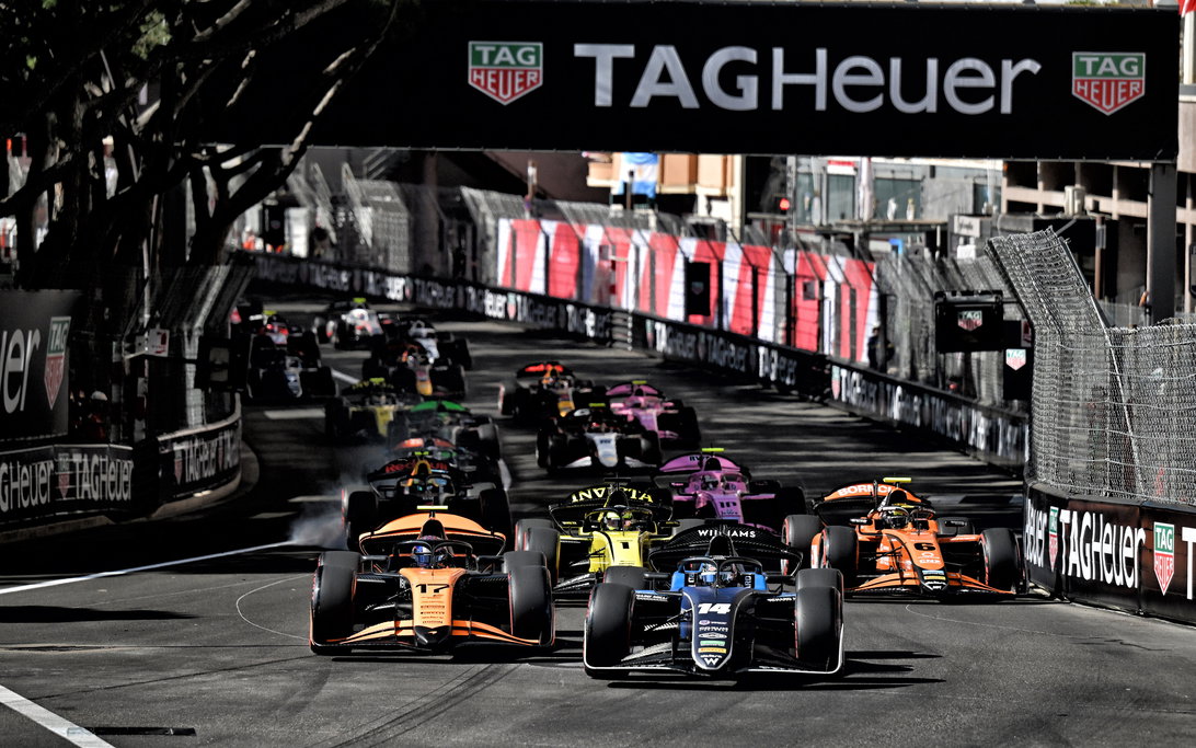 F2 Monaco 2025 start
