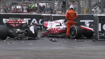 Video: GP Monaco stilgelegd na megaklapper Schumacher