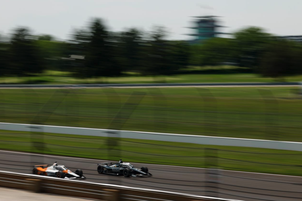 Pato O'Ward during the free practice of the Indy 500 in 2023