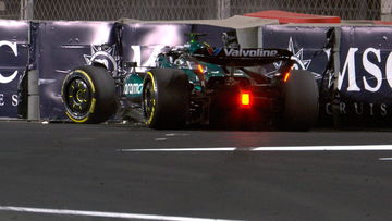 Video: Zware crash Stroll zorgt voor vroege safety car in Saoedi-Arabië