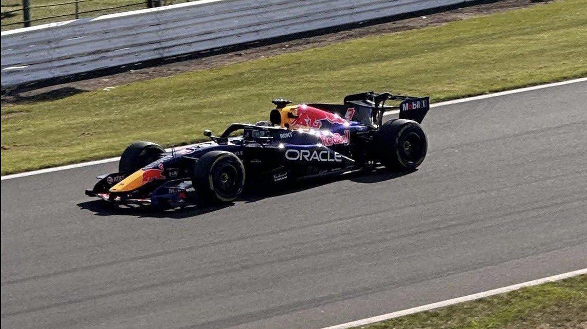 Max Verstappen screenshot Silverstone test