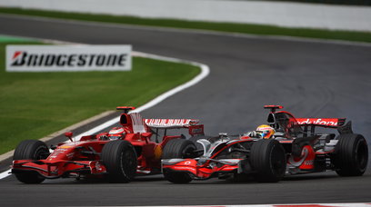 Hamilton Raikkonen Belgian GP 2008