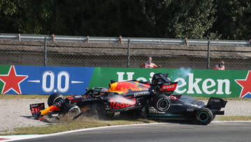 Car flip and F1's closest ever finish: Five dramatic moments from the Italian GP