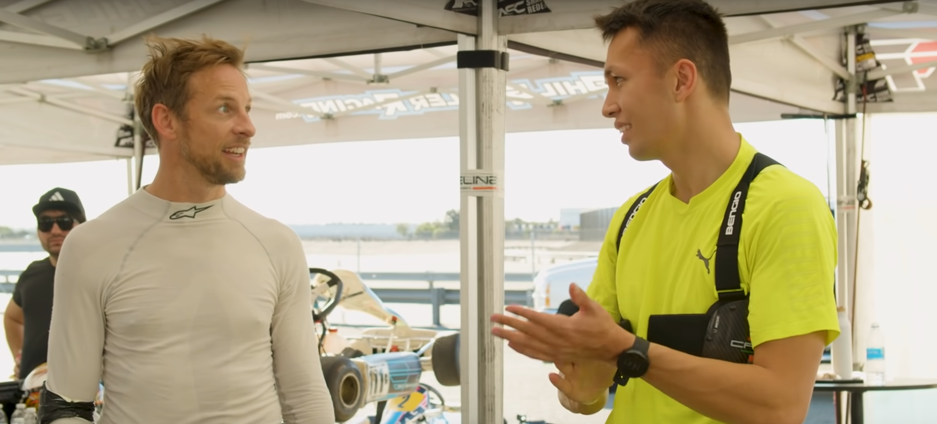 Video: Albon and Button face off in karts in Los Angeles | RacingNews365