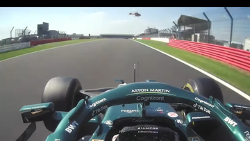 VIDEO: Stroll's car shakes as Medical Helicopter overhead flies Verstappen to hospital