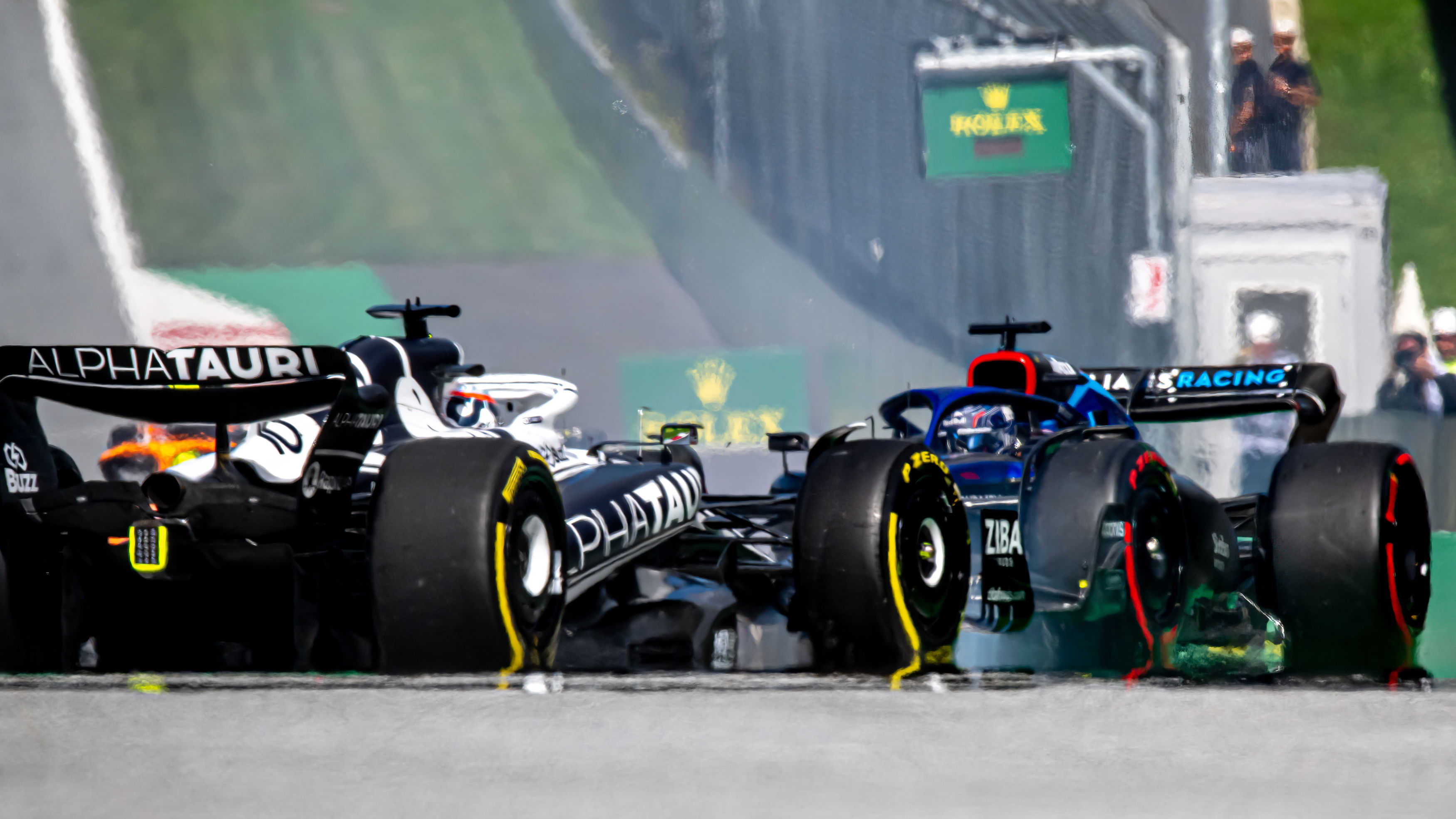 Gasly crash Austria Spin