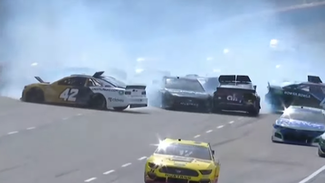 Video: 15 cars involved in huge NASCAR pile-up in Texas