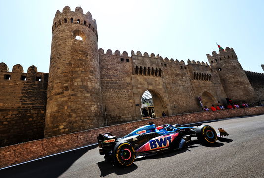 Ocon Alpine Baku Azerbaijan GP FP1