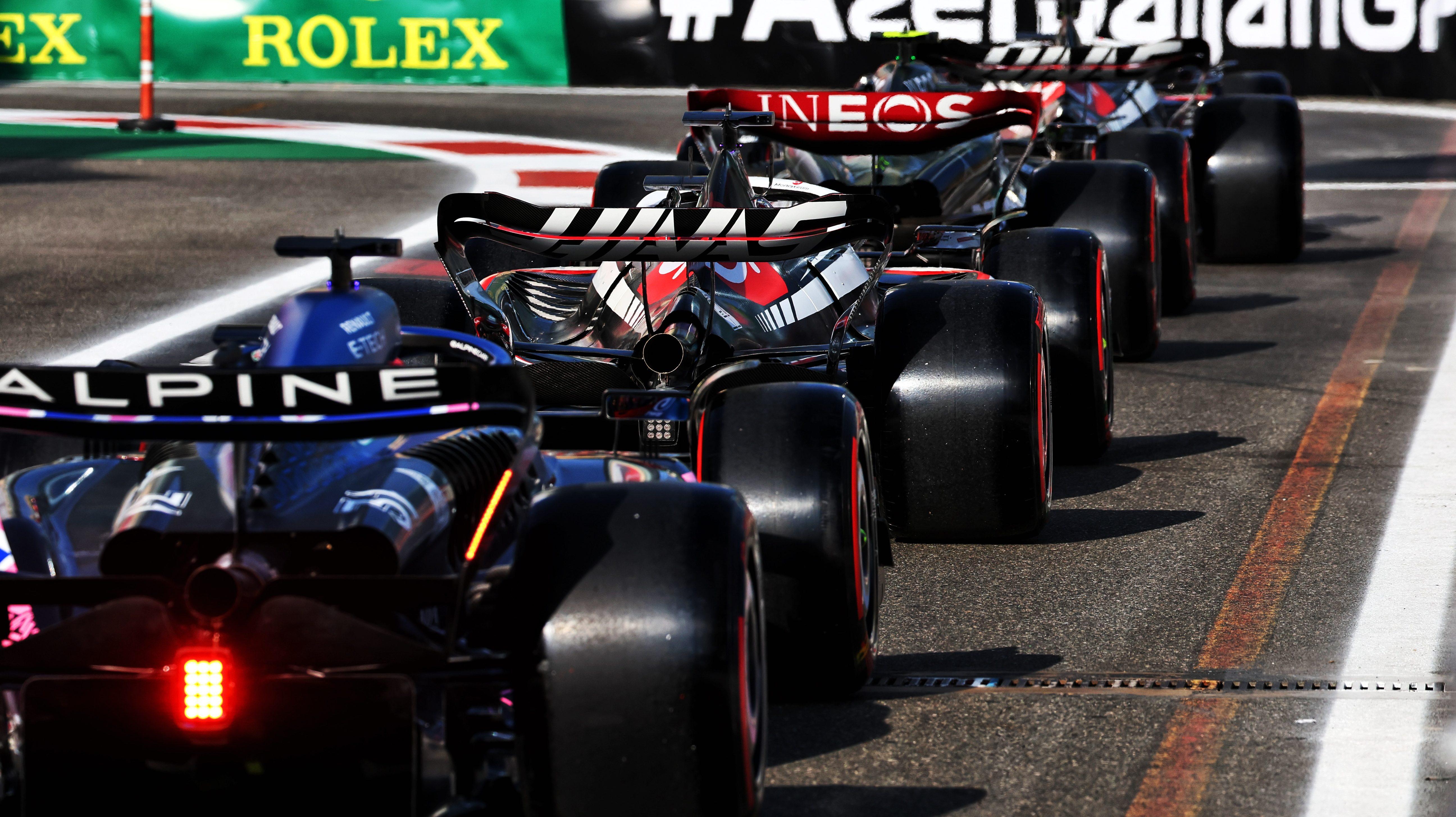 Qualifying Azerbijan GP 2023 Friday Alpine Haas Mercedes