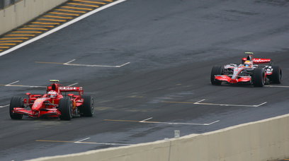 Raikkonen Hamilton Brazil 2007