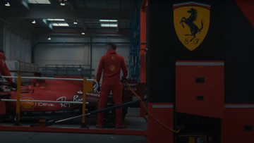 Video: Ferrari show off new livery on car and trucks