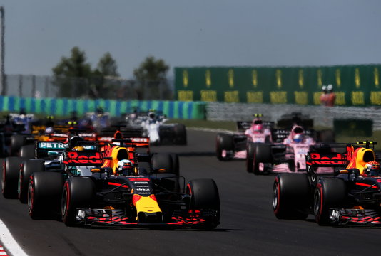 Ricciardo Verstappen Hungary 2017