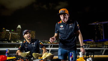 Classic throwback: Verstappen and Ricciardo take on the 'King of Fruits' in Singapore
