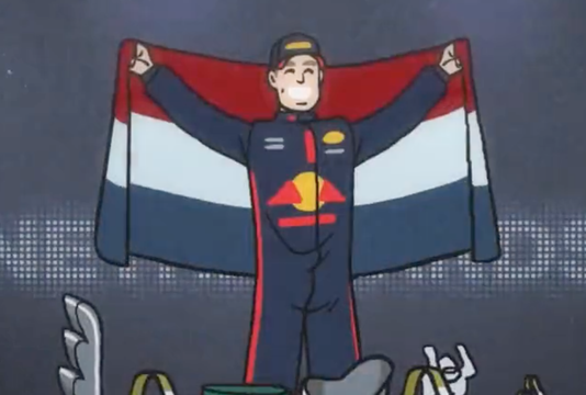 Max Verstappen cartoon