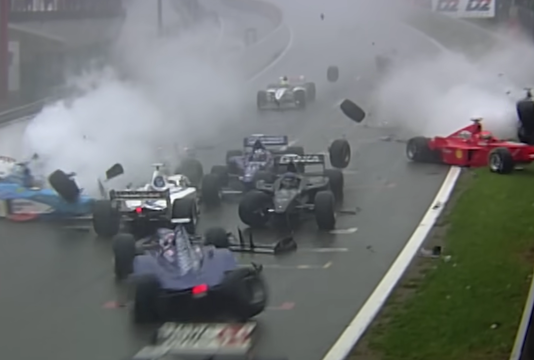 Spa 1998 start crash