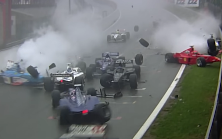 Spa 1998 start crash