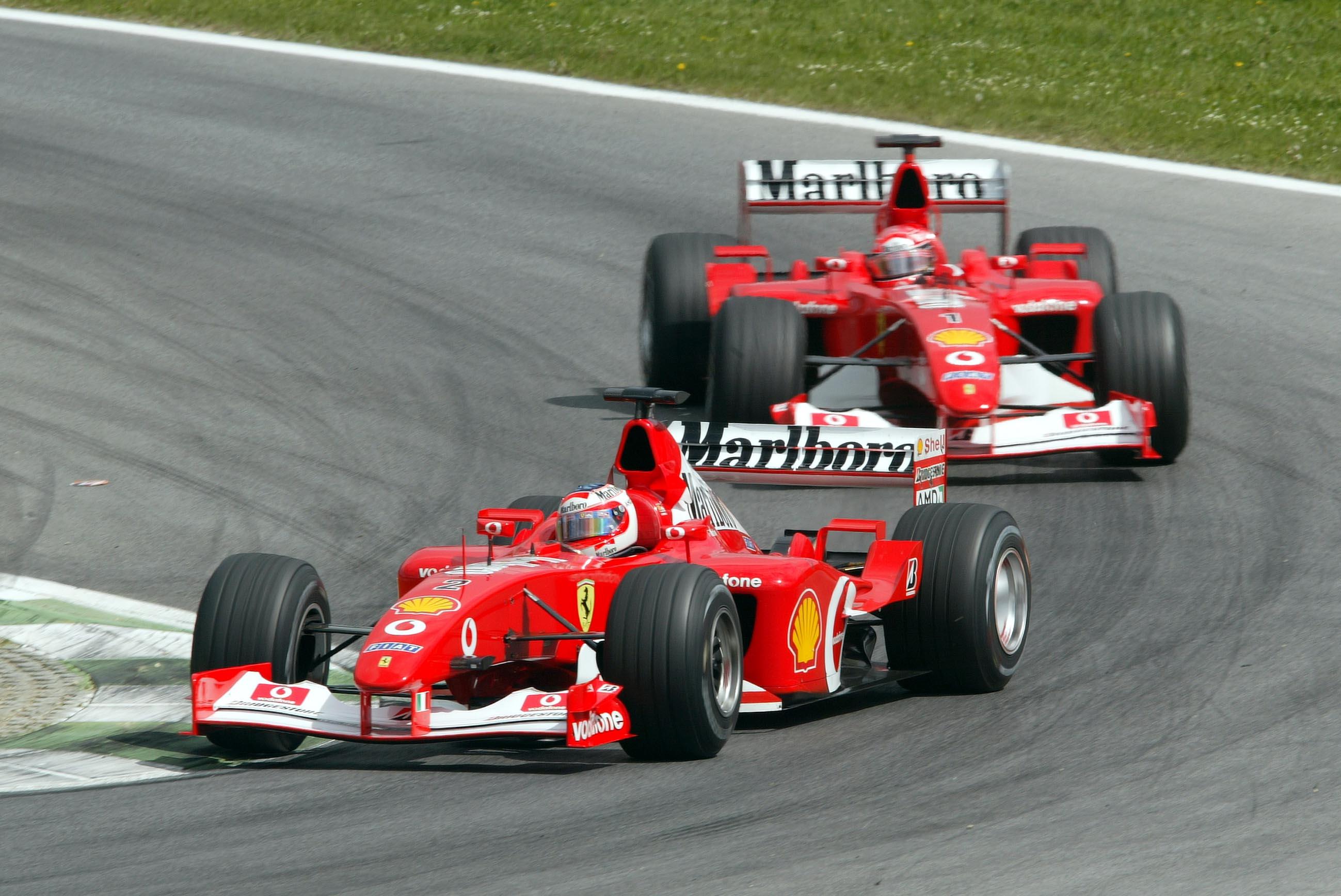 Schumacher Barrichello Ferrari Austria 2002