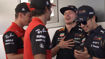 Video: Verstappen, Perez, Leclerc en Sainz gaan helemaal stuk om F1-imitatievideo