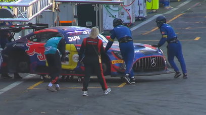 Verstappen racing 24 uur Spa exit screenshot