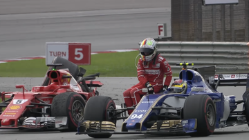 Sebastian Vettel hitches a ride from F1 rival after bizarre post-race crash