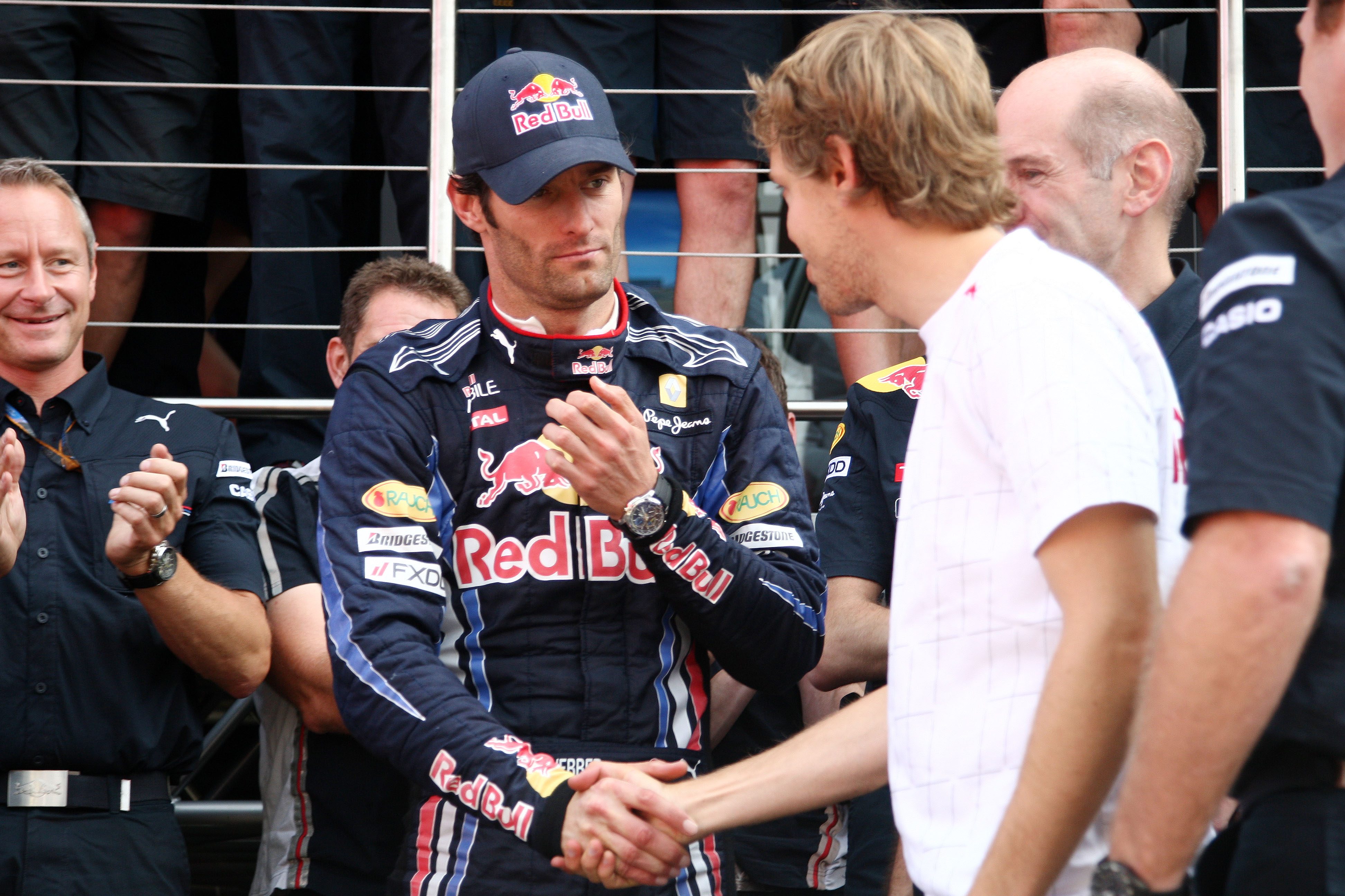 Webber Vettel Silverstone 2010