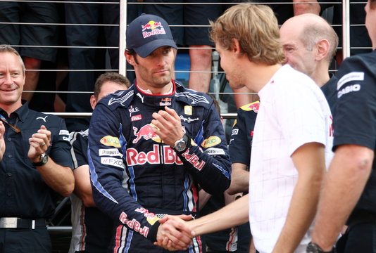 Webber Vettel Silverstone 2010