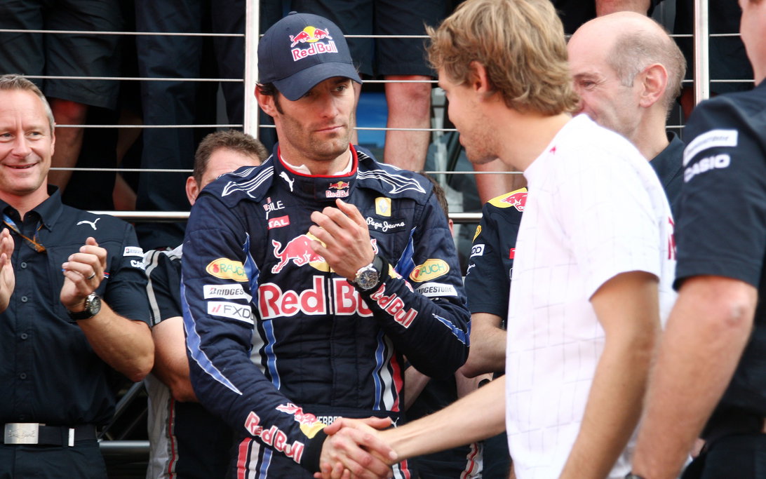 Webber Vettel Silverstone 2010