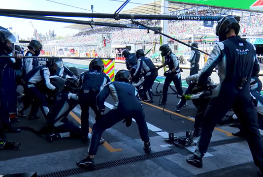 Williams Mexico pitstop Screenshot