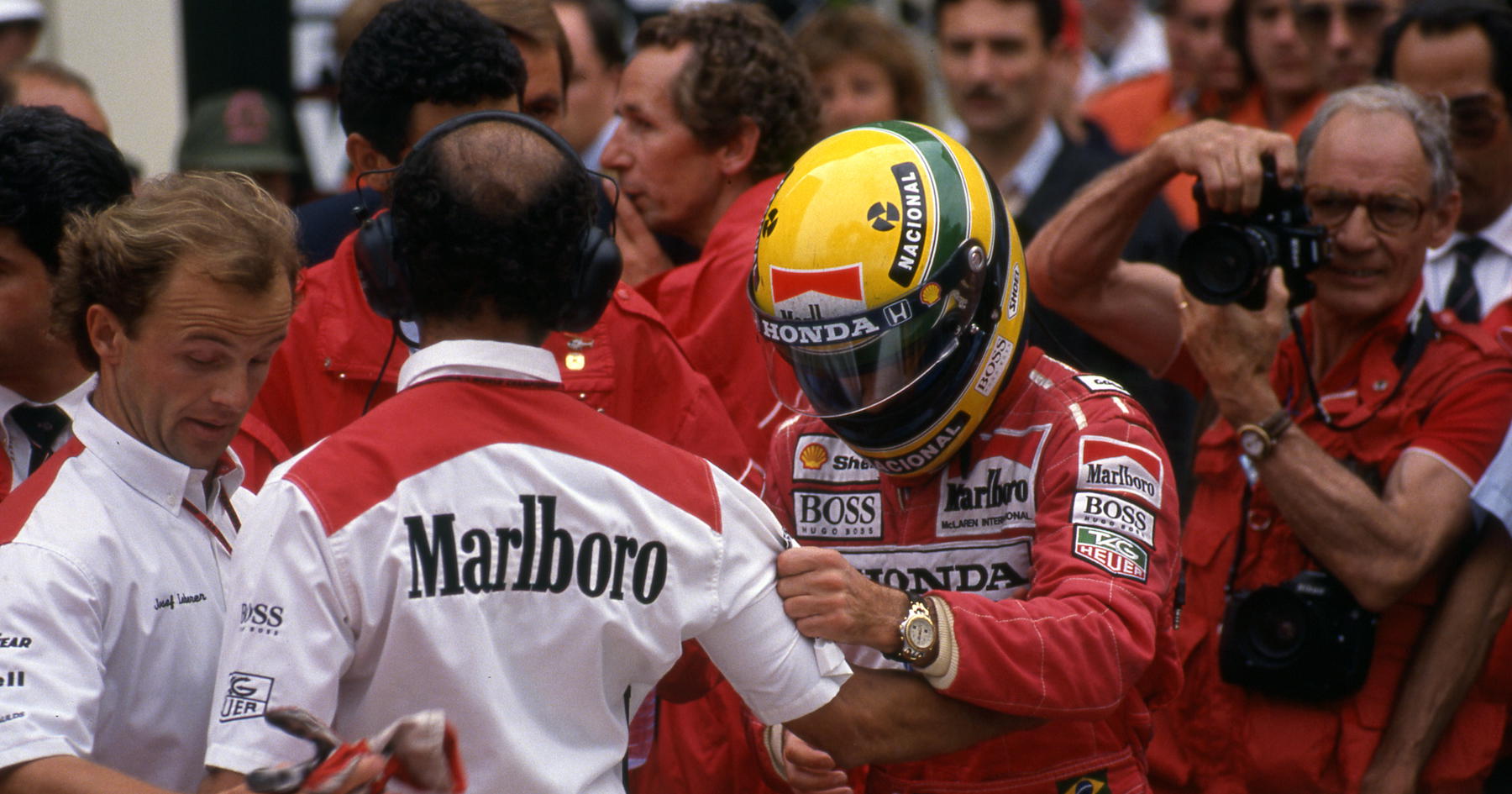Ayrton Senna helmet shatters expectations with eye-watering price at F1 auction