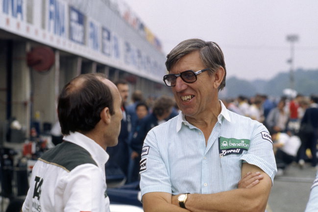 Ken Tyrrell talks with Frank Williams - www.xpbimages.com, EMail: requests@xpbimages.com Copyright: Photo4 / XPB Images