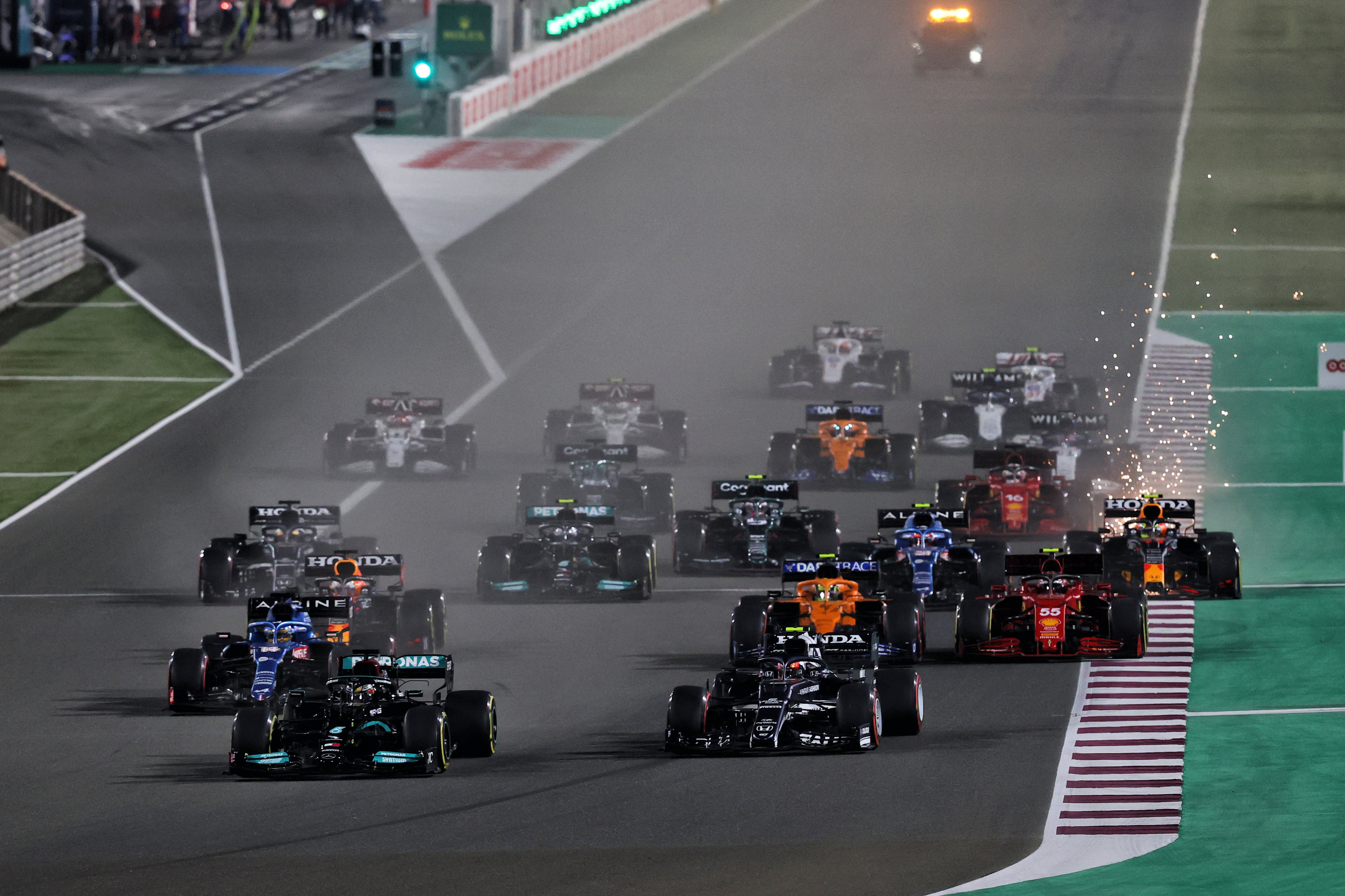 Hoe laat begint de F1 Grand Prix van Qatar| Alle tijden