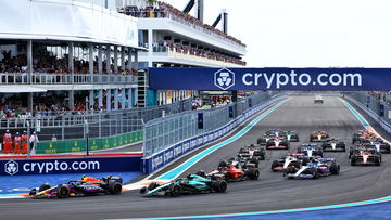 Verstappen hunts down Perez to win Miami Grand Prix