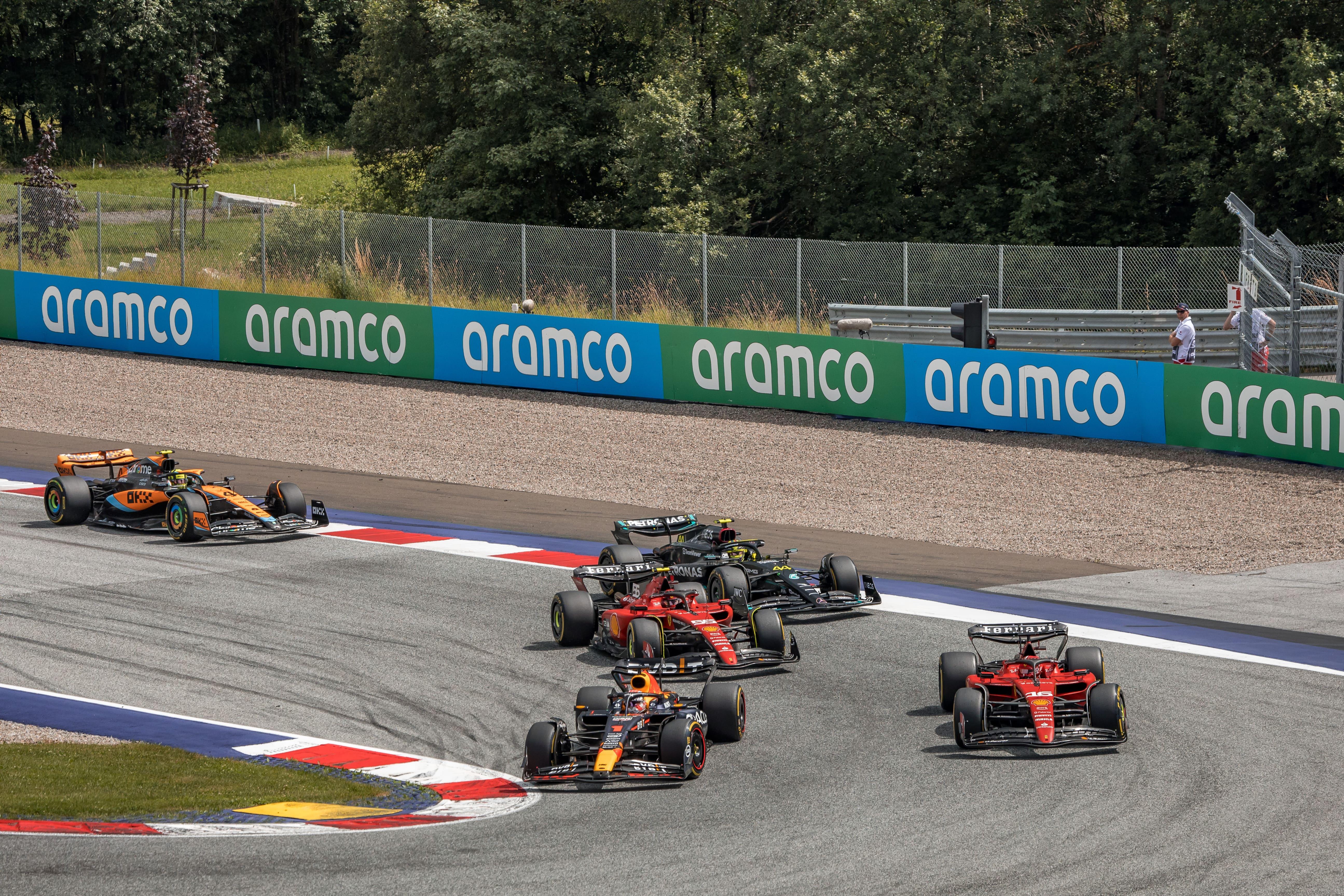GP Oostenrijk 2023 bocht 1