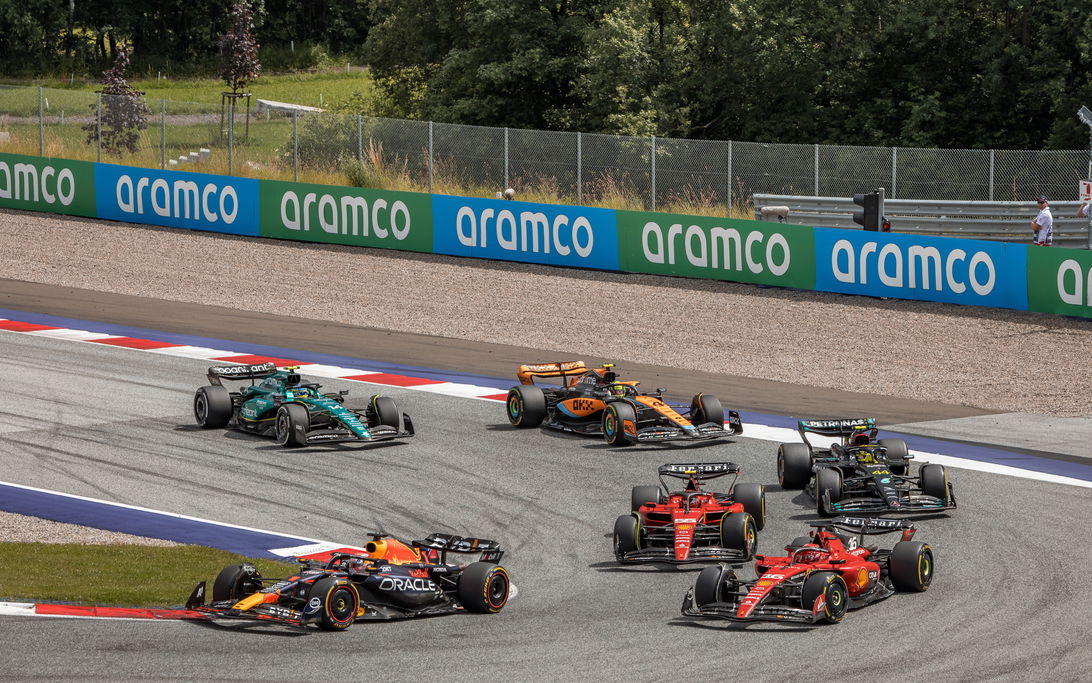 F1 Austrian GP 2023 turn 1