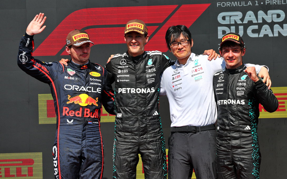 Russell and Antonelli relish Verstappen's F1 turmoil