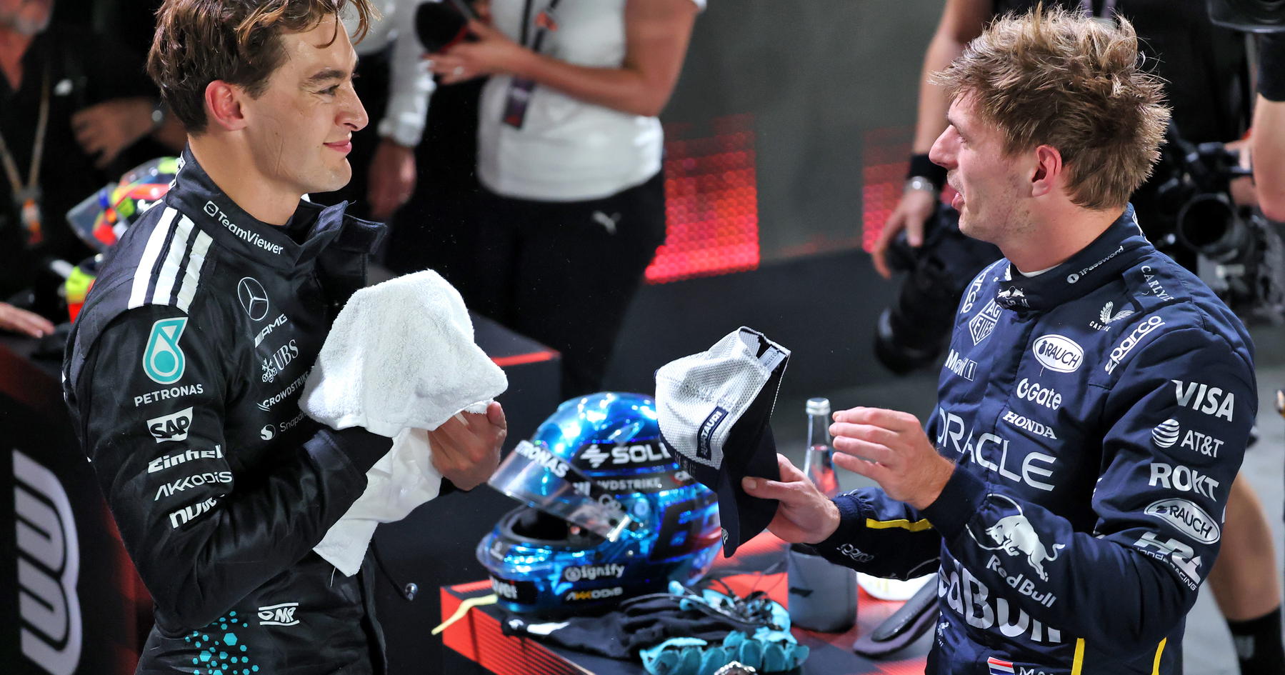 George Russell hands Max Verstappen blunt verdict over F1 quit threat