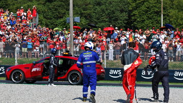 Charles Leclerc reveals 'vision' problems after massive Monza crash