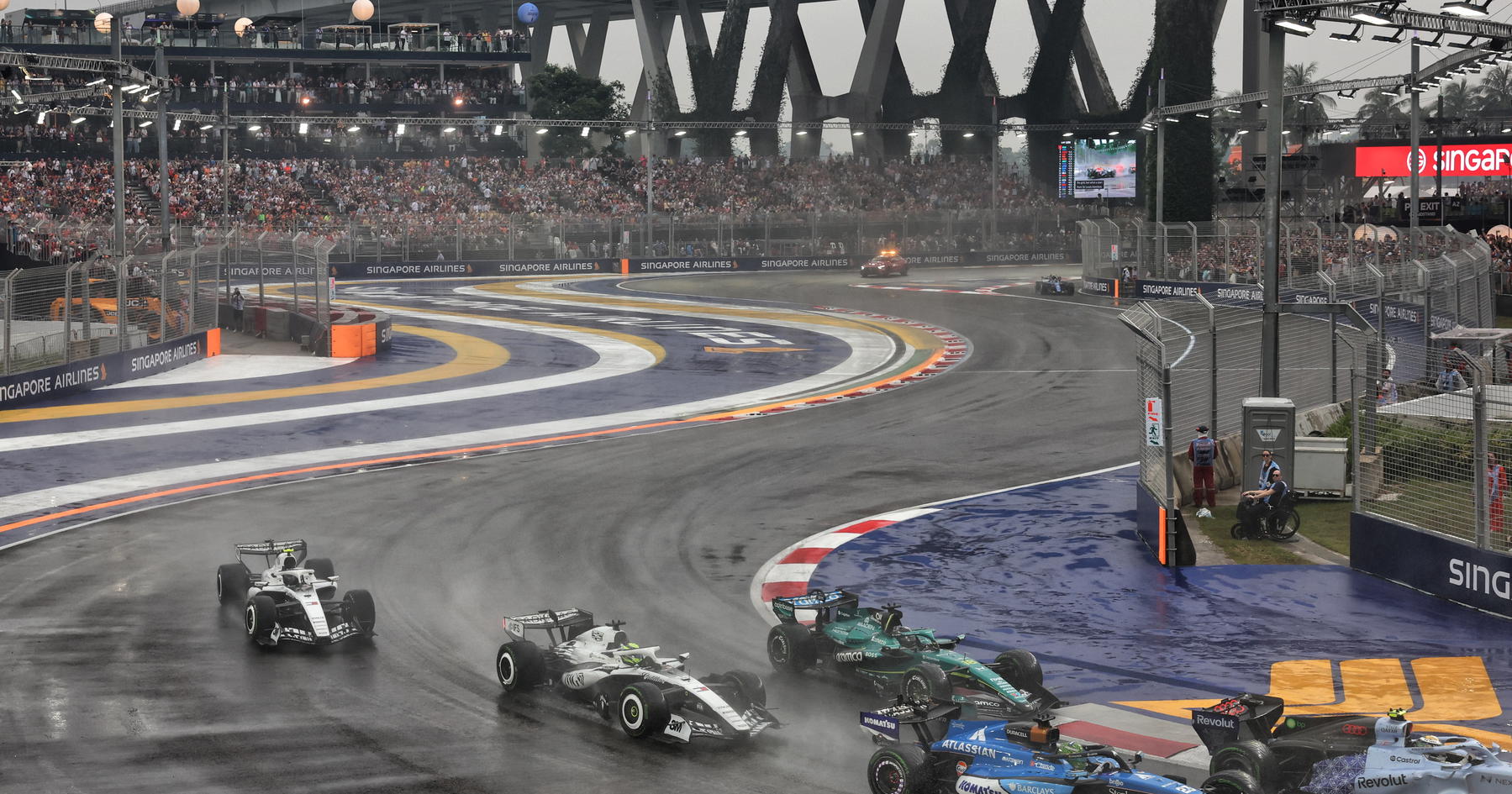 Three F1 drivers learn stewards decision into chain-reaction accident