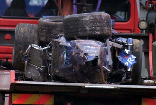 Burti crash Spa 2001