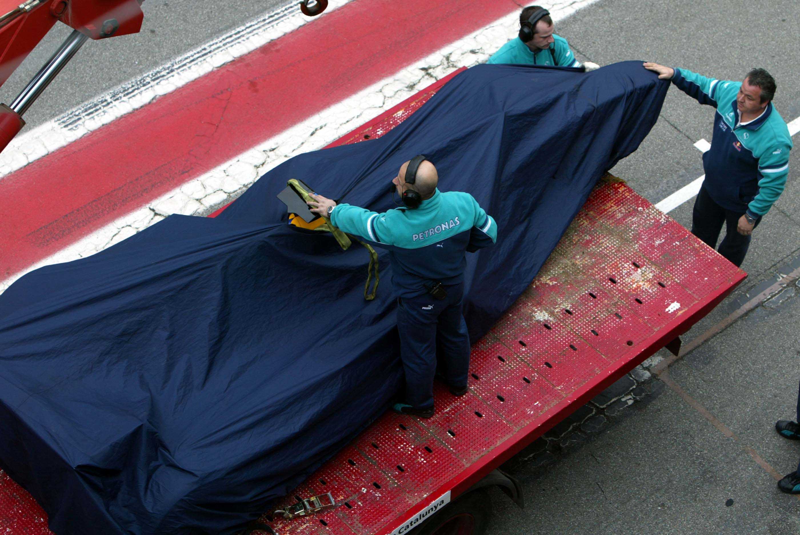 Massa testcrash Barcelona 2004
