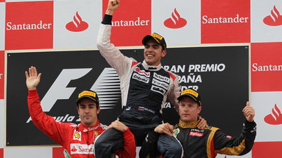 Maldonado win 2012 Spain